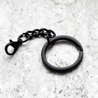 Черные крепления для брелков