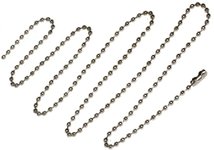 Шариковые цепочки 60 см. Цвет серебро