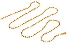 Шариковые цепочки 57 см. Цвет золото